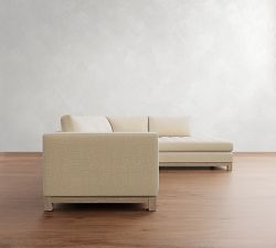 Jake Tufted Seadrift Wood Base Return Bumper Sectional (110")