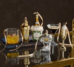 Gold Champagne Glass Ornament