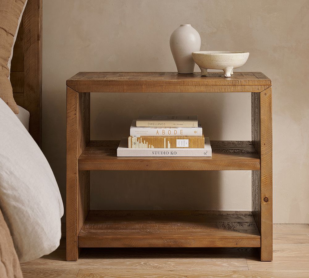 Reclaimed Parquet Nightstand (30") by Pottery Barn