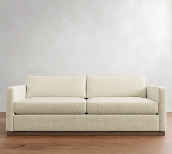 Carmel Slim Arm Wood Base Sofa (56"-116") by Pottery Barn