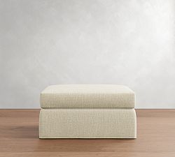 Carmel Slipcovered Sectional Ottoman