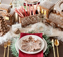 Etched Gold Rim Highball Glasses - Set of 4