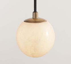 Raina Alabaster Linear Multi Globe Chandelier (46")