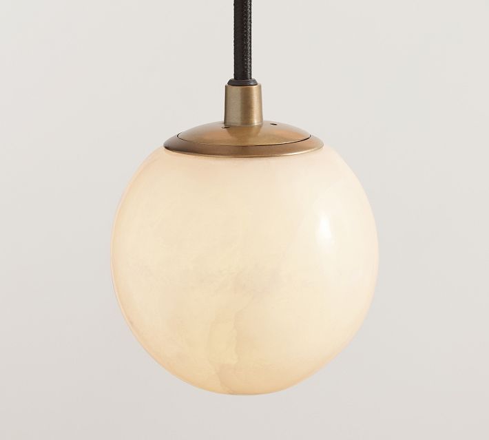 Raina Alabaster Linear Multi Globe Chandelier (46