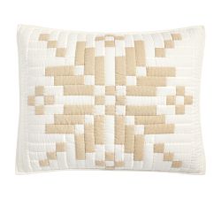 Shimmer Snowflake Quilted Sham
