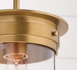 Solomon Recycled Glass Outdoor Pendant (8")