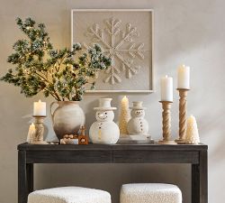 Lit Faux Frosted Pine Branch