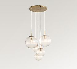 Cooper Glass Multi Globe Pendant (18")