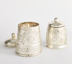 Etched Bell Candle - Balsam Fir Vetiver 