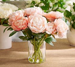 Faux Composed Coral Peonies