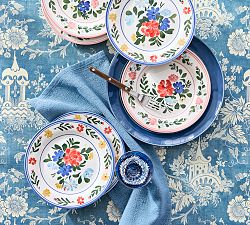 Paloma Stoneware Salad Plates - Mixed Set of 4