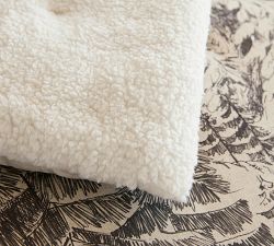 Rustic Forest Sherpa Comforter