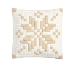 Shimmer Snowflake Quilted Sham