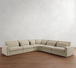 Westwood Square Arm Deep Seat 5-Piece Curved Wedge Sectional (151")
