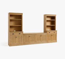 Aubrey 5-Piece Storage Cabinet with Shelf Set (144")