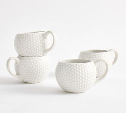 Figural Golf Ball Mugs - Set of 4