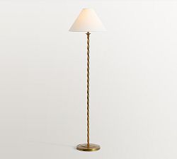 Harper Twisted Metal Floor Lamp (59")