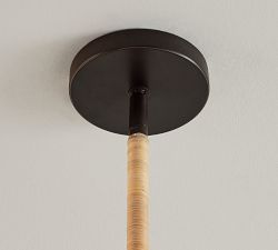 Marion Woven Scalloped Pendant (34")