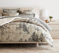Rustic Forest Sherpa Comforter