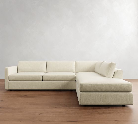 Carmel Slim Arm Return Bumper Sectional (110"-122") by Pottery Barn