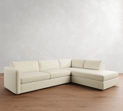 Carmel Slim Arm Return Bumper Sectional (110"&ndash;122")