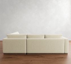 Carmel Wide Arm Wood Base 3-Piece Sectional (113")