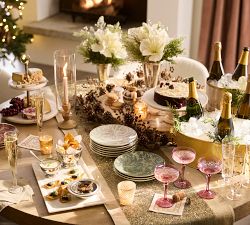 Antique Cut Coupe Glasses - Set of 4