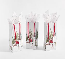 Holiday Wine Bags - Set of 3