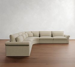 Westwood Roll Arm Deep Seat 5-Piece Curved Wedge Sectional (158")