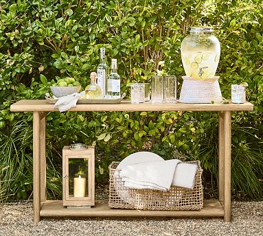 Woodside Rectangular Outdoor Console Table (60