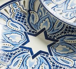 Hanukkah Latke Stoneware Appetizer Plates - Mixed Set of 8