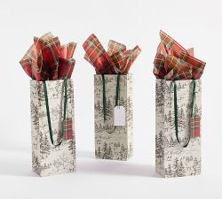 Holiday Wine Bags - Set of 3