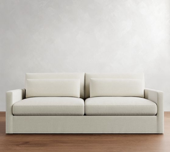 Westwood Slim Arm Deep Seat Slipcovered Sofa (60"-120") by Pottery Barn
