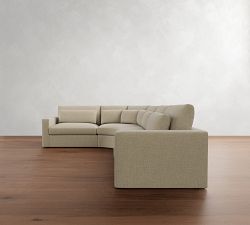 Westwood Square Arm Deep Seat 4-Piece Curved Wedge Sectional (151")