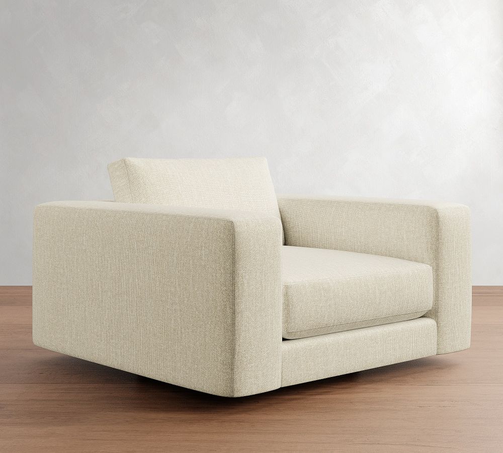 Carmel Lounge Swivel Chair by Pottery Barn