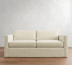 Carmel Slim Arm Slipcovered Sleeper Sofa (73"-81")