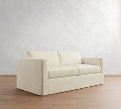Carmel Slim Arm Slipcovered Sleeper Sofa (73"-81")