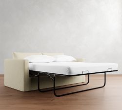 Carmel Slim Arm Slipcovered Sleeper Sofa (73"-81")