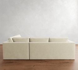 Carmel Wide Arm Slipcovered 3-Piece Sectional (113")