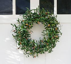 Faux Olive Wreath &amp; Garland