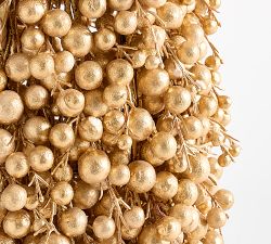 Faux Potted Berry Cluster Cone Trees