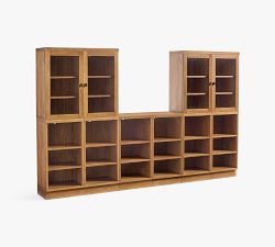 Reed Modular Bar Set with Open Shelves (108")