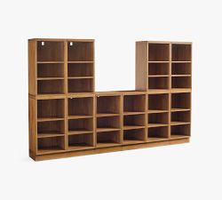 Reed Modular Bar Set with Open Shelves (108")