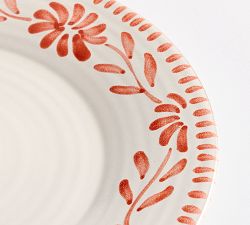 Terracotta Hand Painted Dinner Plates - Set of 4