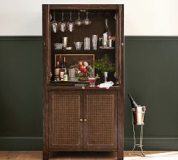 Augusta Cane Bar Cabinet (38")