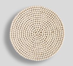 Beaded Charger Plates - Set of 4