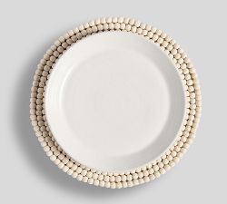 Beaded Charger Plates - Set of 4