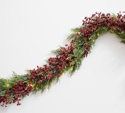 Faux Red Berry Trailing Garland