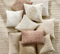 Oceana Sequin Coral Pillow