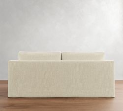 Carmel Slim Arm Slipcovered Sleeper Sofa (73"-81")